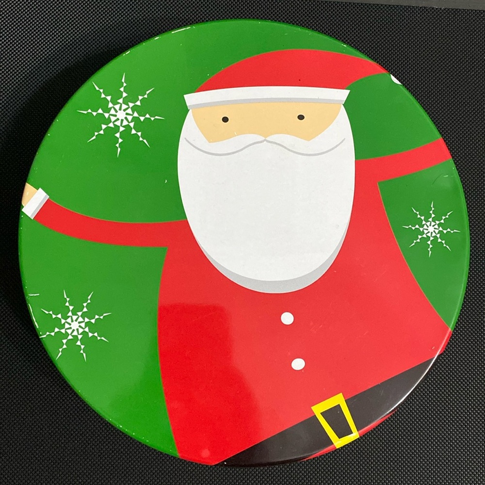Vintage 90’s Christmas Santa Tin
